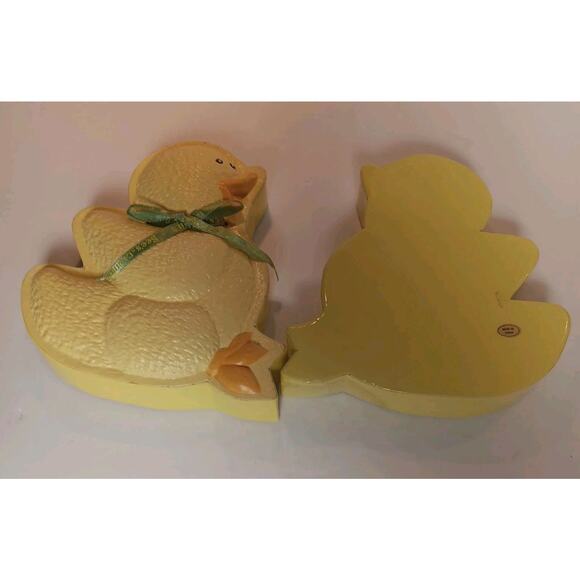 Vintage See's Candies Yellow Empty Cardboard Candy Box Easter Chick Peep - Picture 4 of 8